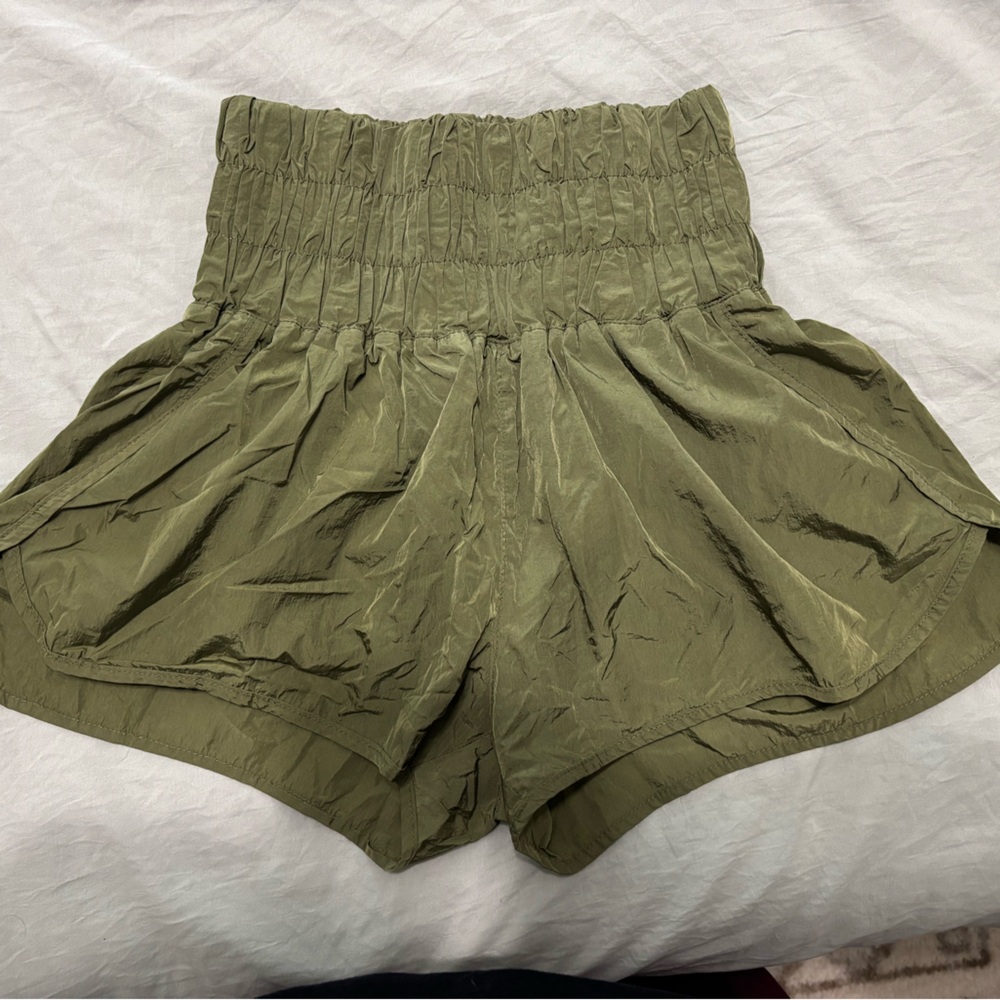 High waisted athletic shorts